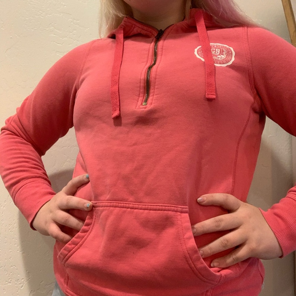 pink sweatshirt!